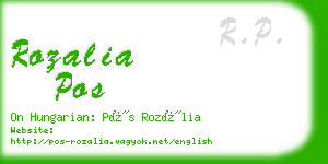 rozalia pos business card